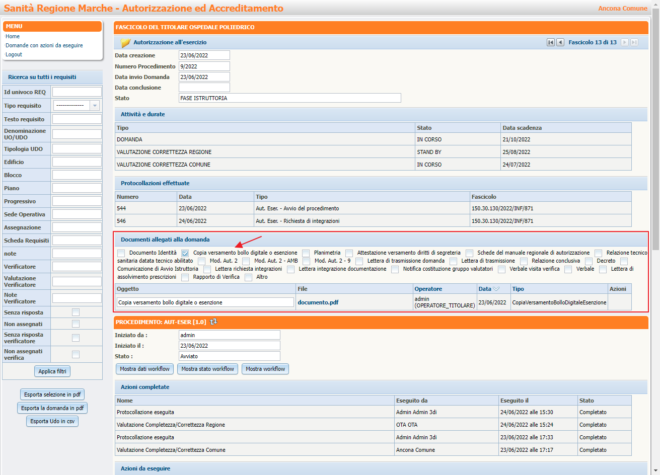 Sezione Documenti Allegati Selezione Documento Da Modificare Sezione Documenti Allegati Selezione Documento Da Modificare