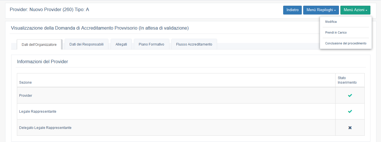 Presa in carico Presa in carico