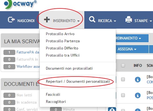 Documenti personalizzati