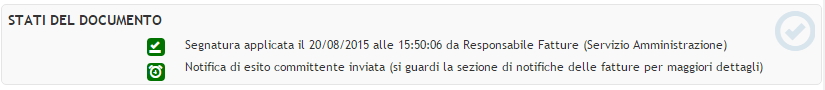 Notifica decorrenza termini correttamente inviata