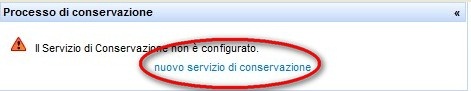 servizio di conservazione