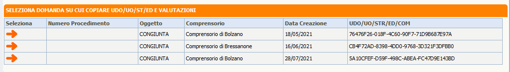 Copia su altra domanda