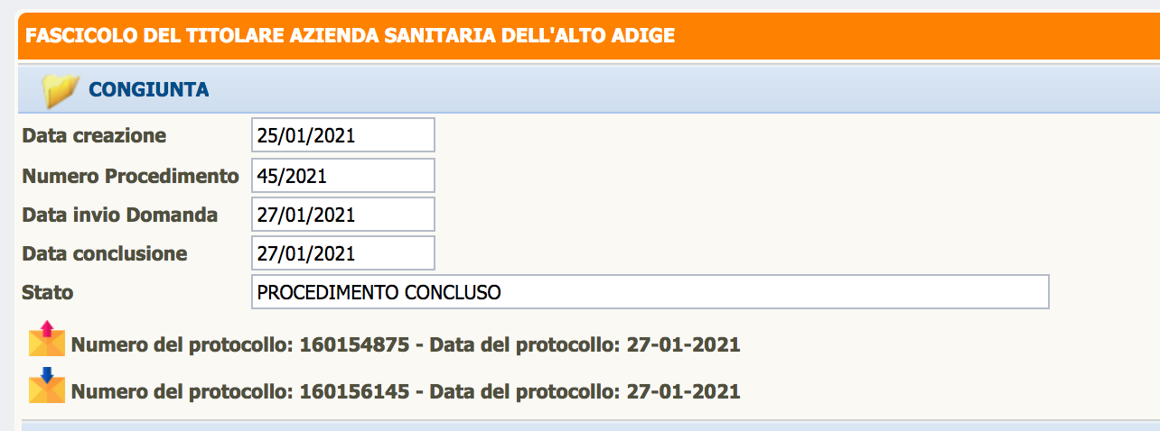 Fine procedimento