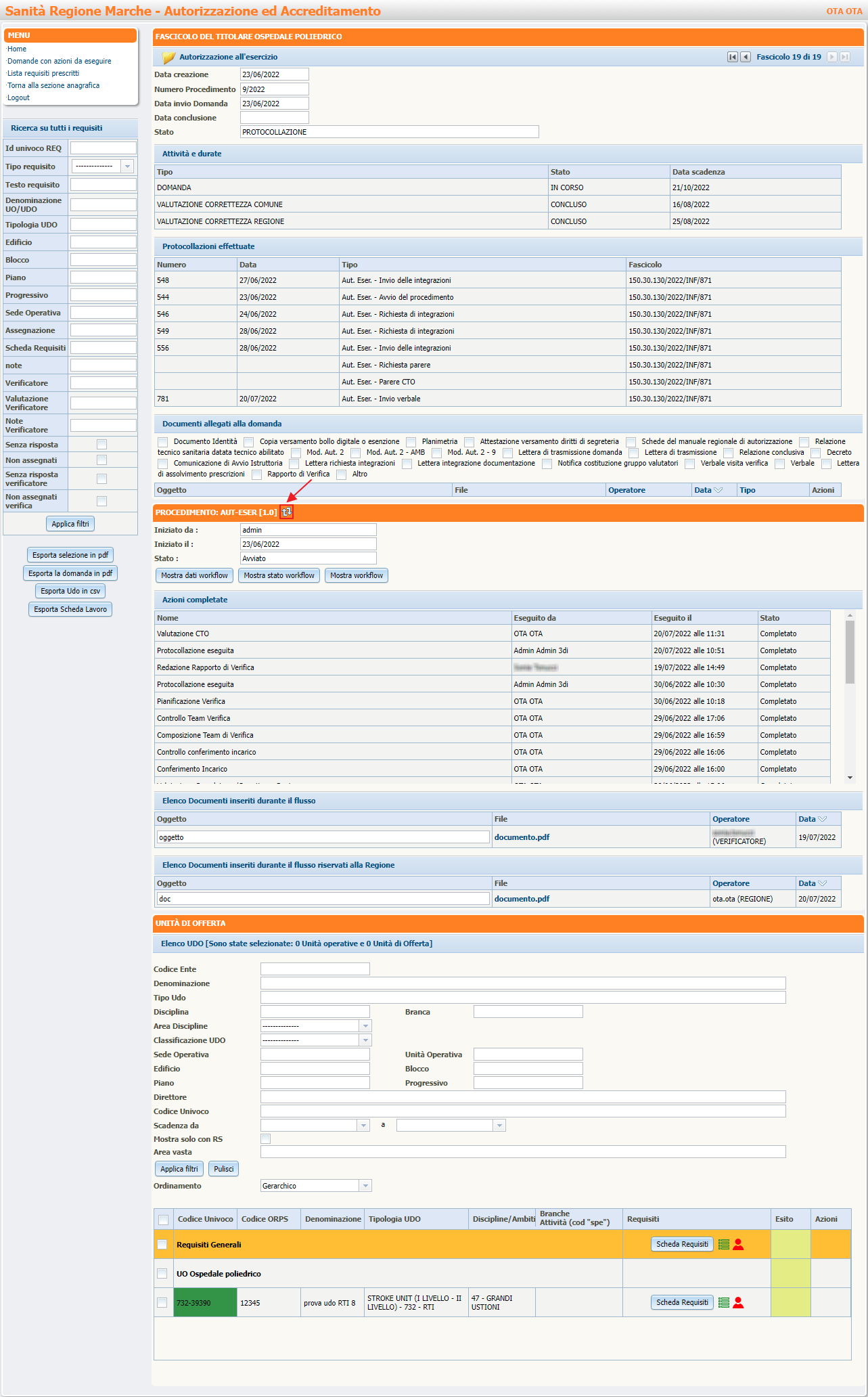 Frecce Procedimento Aut Eser