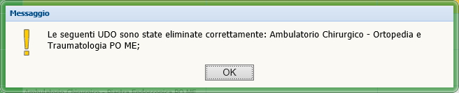 Messaggio Avvenuta Cancellazione UDO