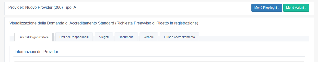 Preavviso di rigetto in registrazione