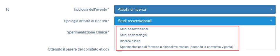 Attività di ricerca - sperimentazione clinica - comitato etico