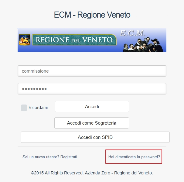Hai dimenticato la password?
