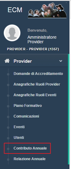 Sezione pagamenti annuali