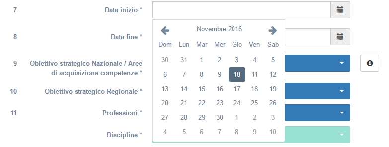 Sezione1- campi Data