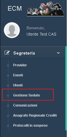 Gestione sedute