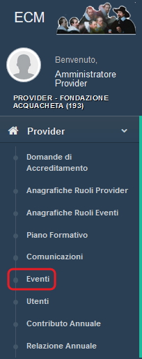 Lista Eventi