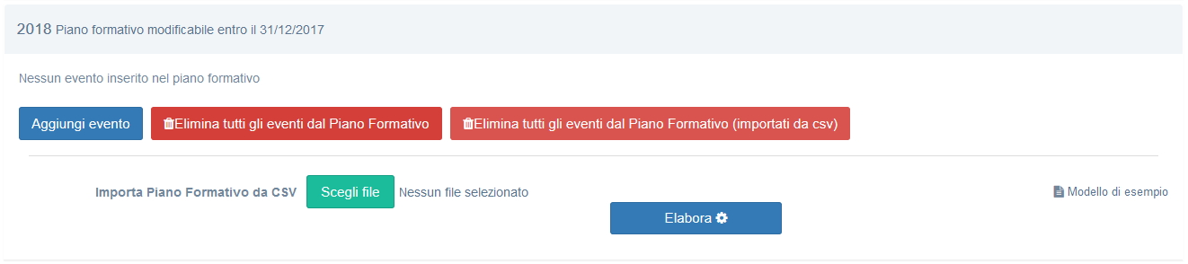 Inserimento Piano Formativo