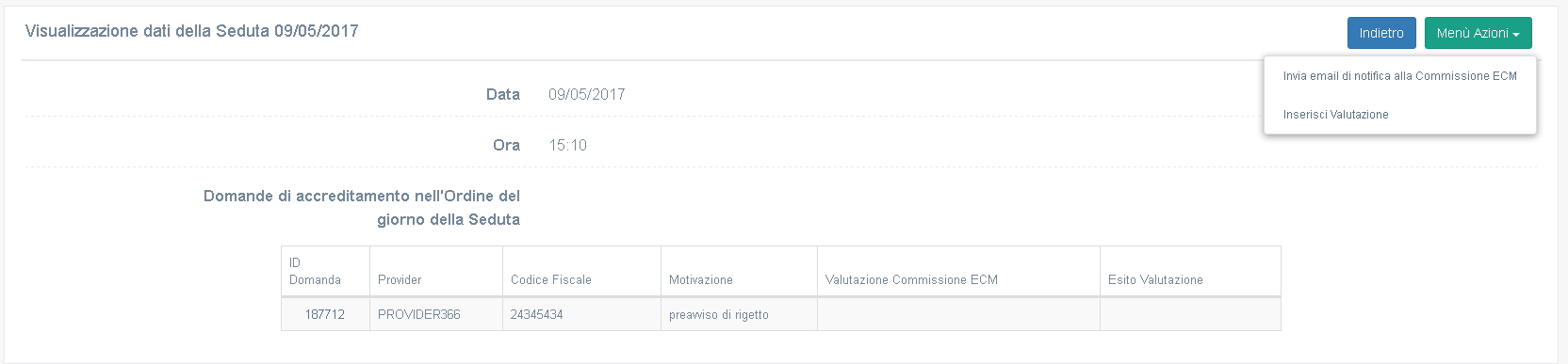 Inserisci valutazione