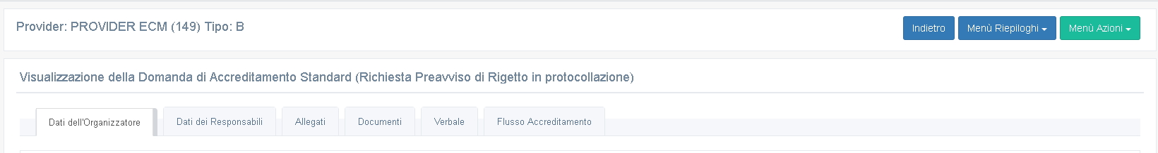 Preavviso di rigetto in protocollazione