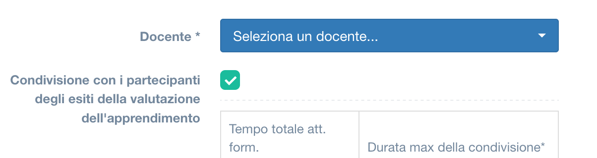 Selezione docente