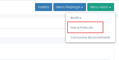 Invia al Protocollo