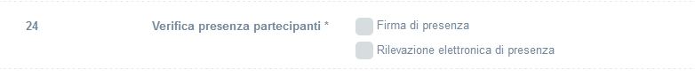 Verifica Presenza partecipanti