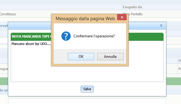 Conferma nota mancanza tipi UDO