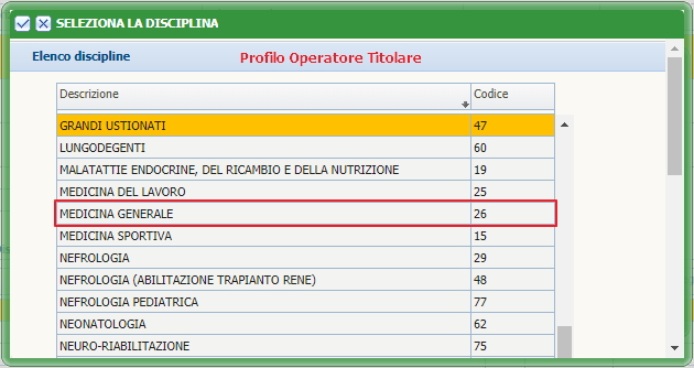 Discipline per altri profili