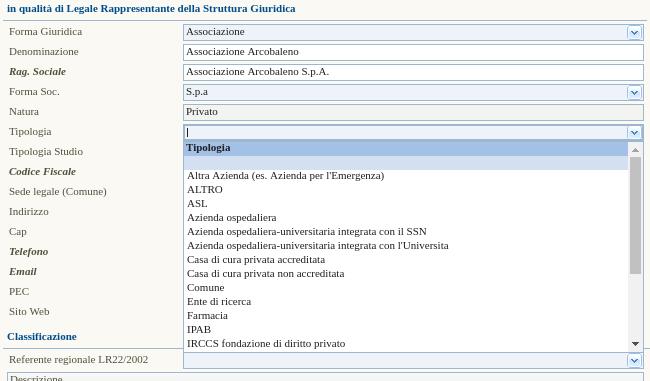 Registrazione Associazione