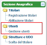 Gestione Utenti