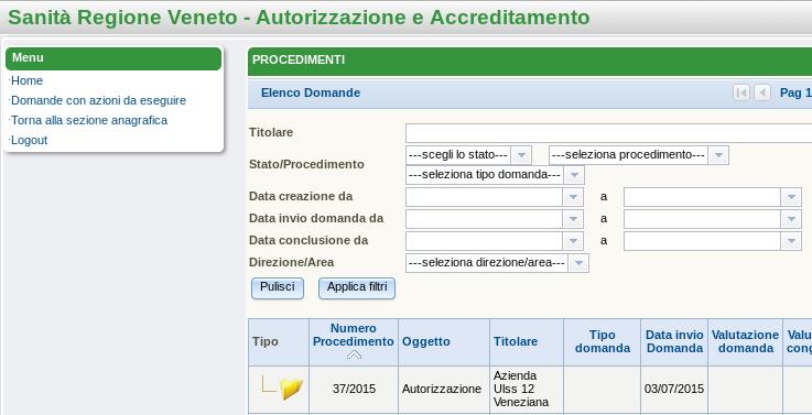 Home Domanda Verificatore