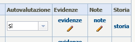 Visualizzare evidenze e note