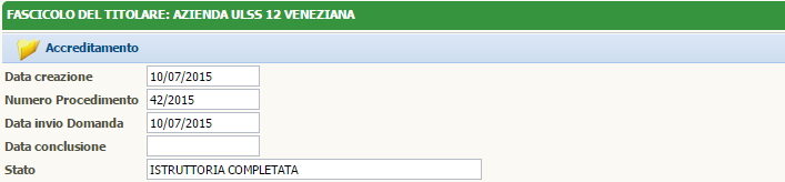 Stato Istruttoria Completata