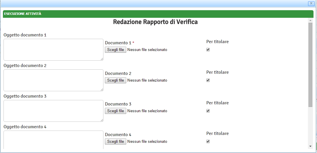 Redazione Rapporto di Verifica