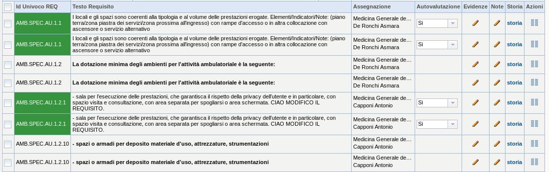 Requisiti con risposta