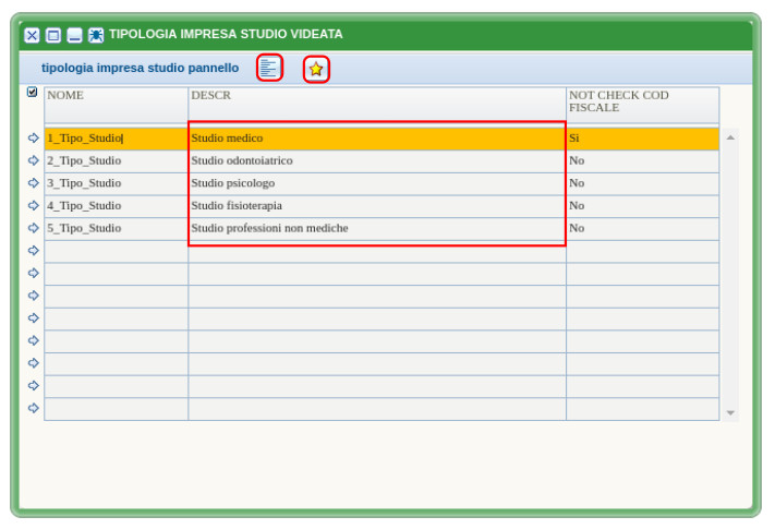 Tipologia Studio