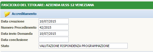 Stato di Valutazione Rispondenza Programmazione