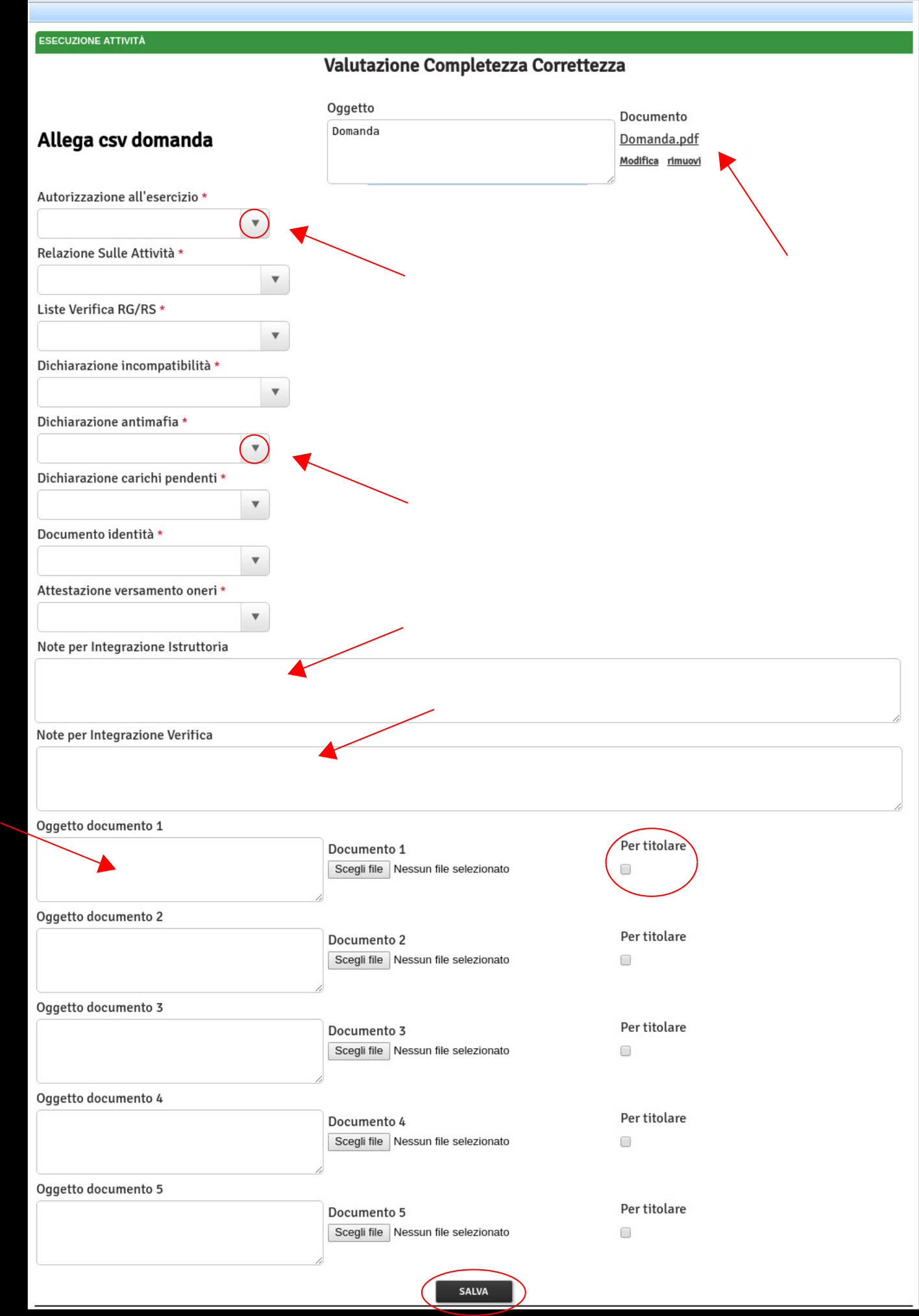 Valutazione Completezza/Correttezza Accreditamento