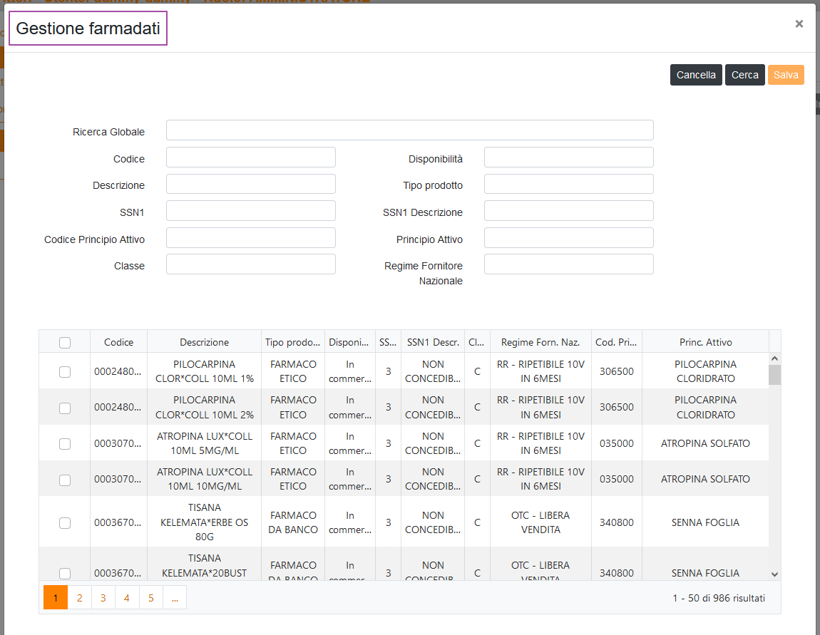  gestione farmadati