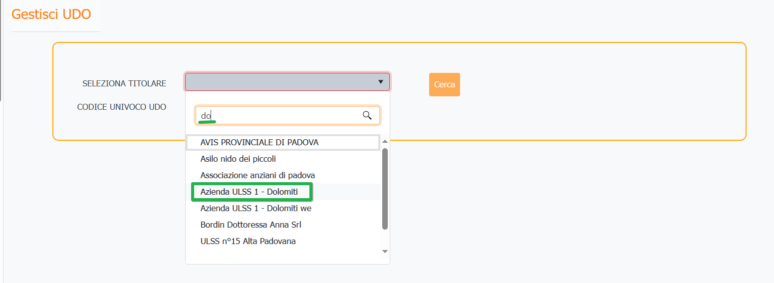 gestione UDO selezione titolare