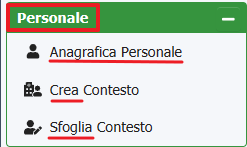  personale sezione 