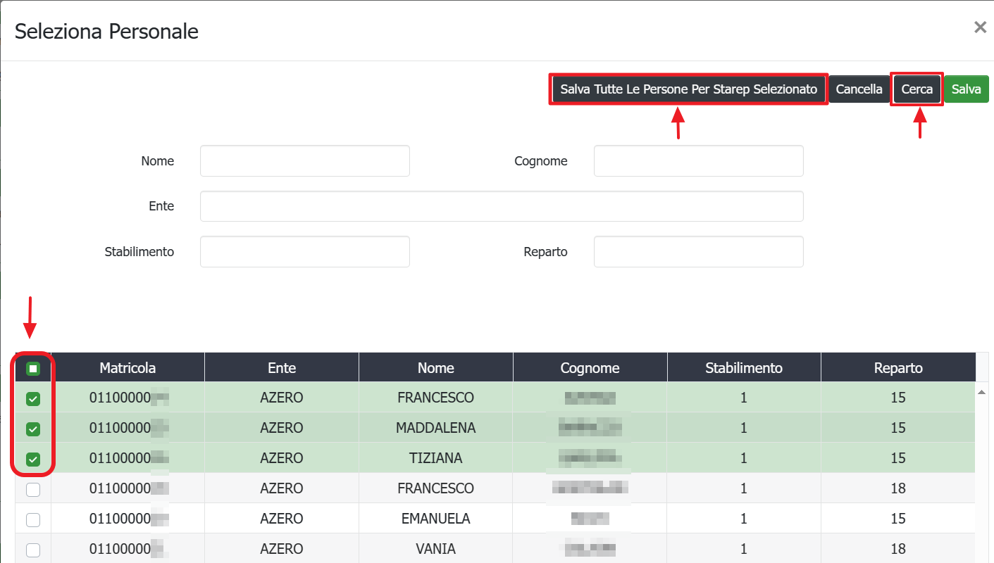 seleziona personale 2