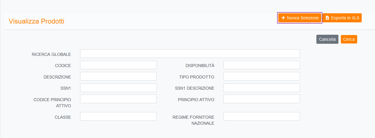 visualizza prodotti nuova selezione