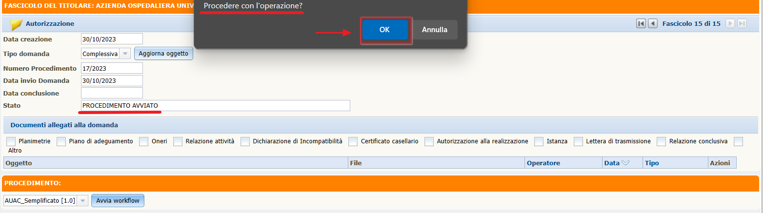  Conferma Avvio Workflow