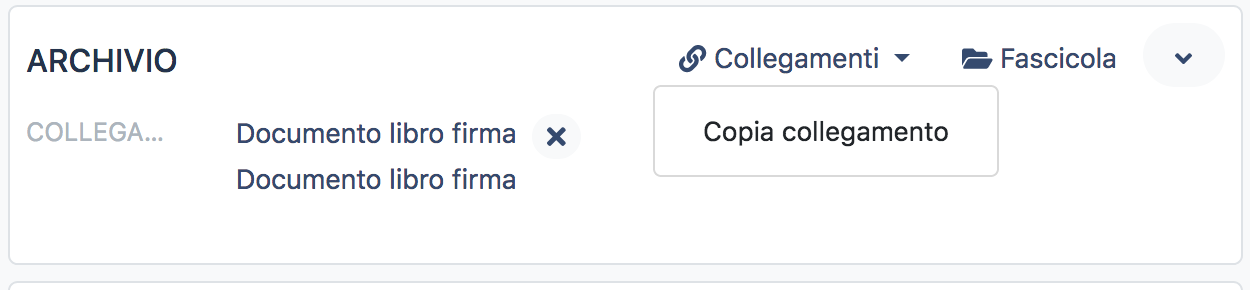 Copia collegamento documento
