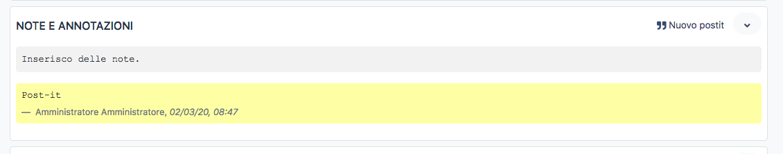 Note e annotazioni
