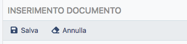 Salva Inserimento documento