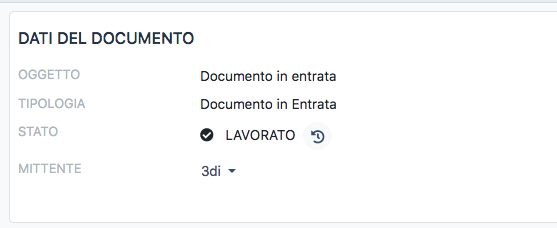 Stato documento lavorato