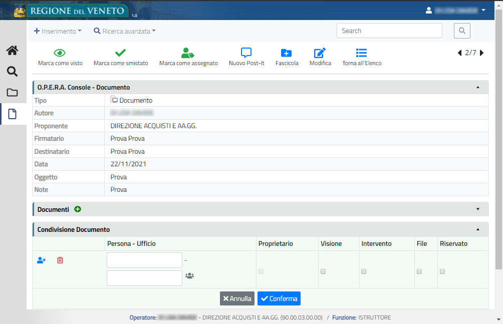 Campi di ricerca tramite nome, cognome e ufficio