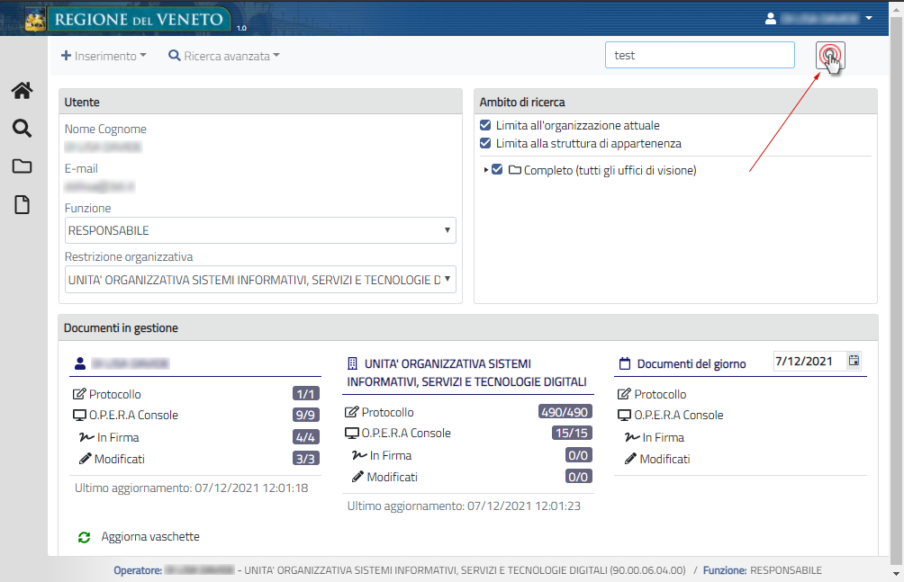 Ricerca libera dei documenti